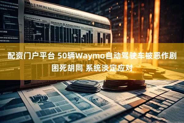 配资门户平台 50辆Waymo自动驾驶车被恶作剧困死胡同 系统淡定应对
